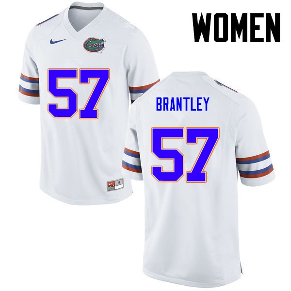 Florida Gators Women #57 Caleb Brantley College Football White